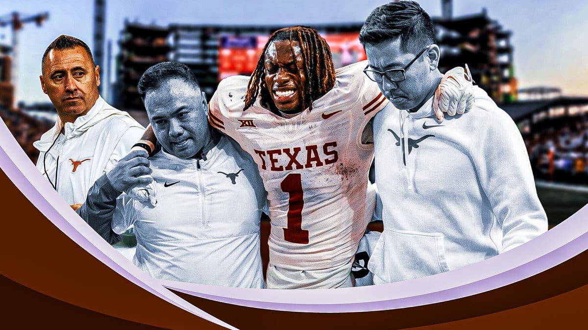 Texas football Xavier Worthy and Steve Sarkisian