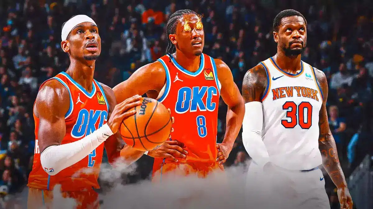 Thunder Jalen Williams and Shai Gilgeous-Alexander after win over Knicks Julius Randle