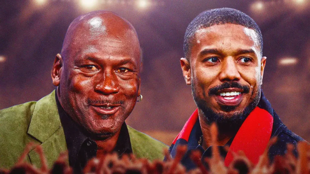 Michael Jordan the NBA legend alongside Michael B. Jordan the actor