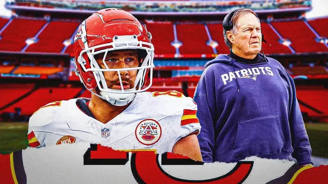 Travis Kelce gave Bill Belichick his flowers after the Week 15 Chiefs-Patriots matchup