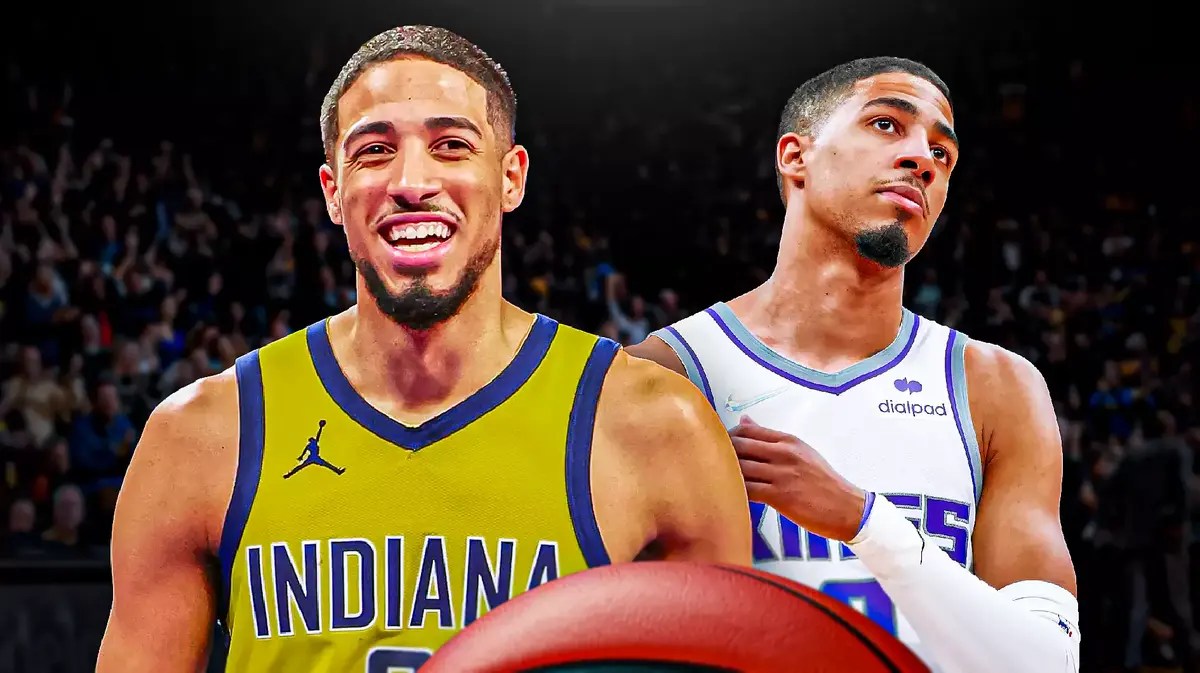 Tyrese Haliburton with both the Indiana Pacers and the Sacramento Kings