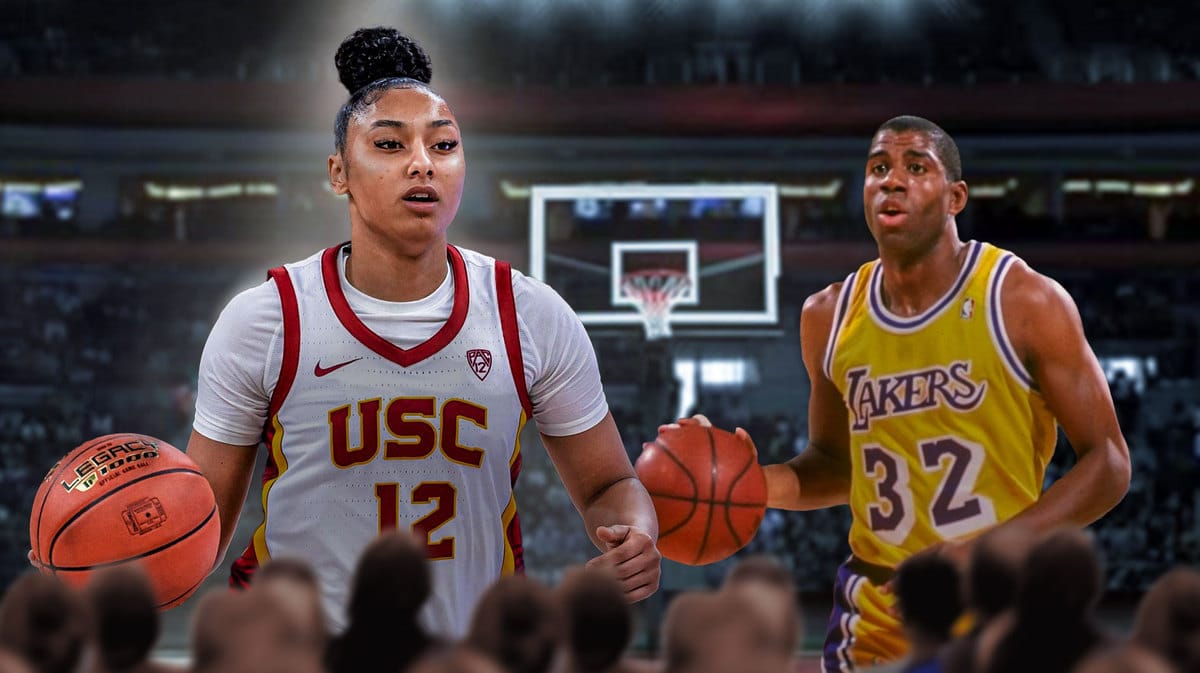 USC basketball Juju Watkins after San Diego win and Lakers Magic Johnson