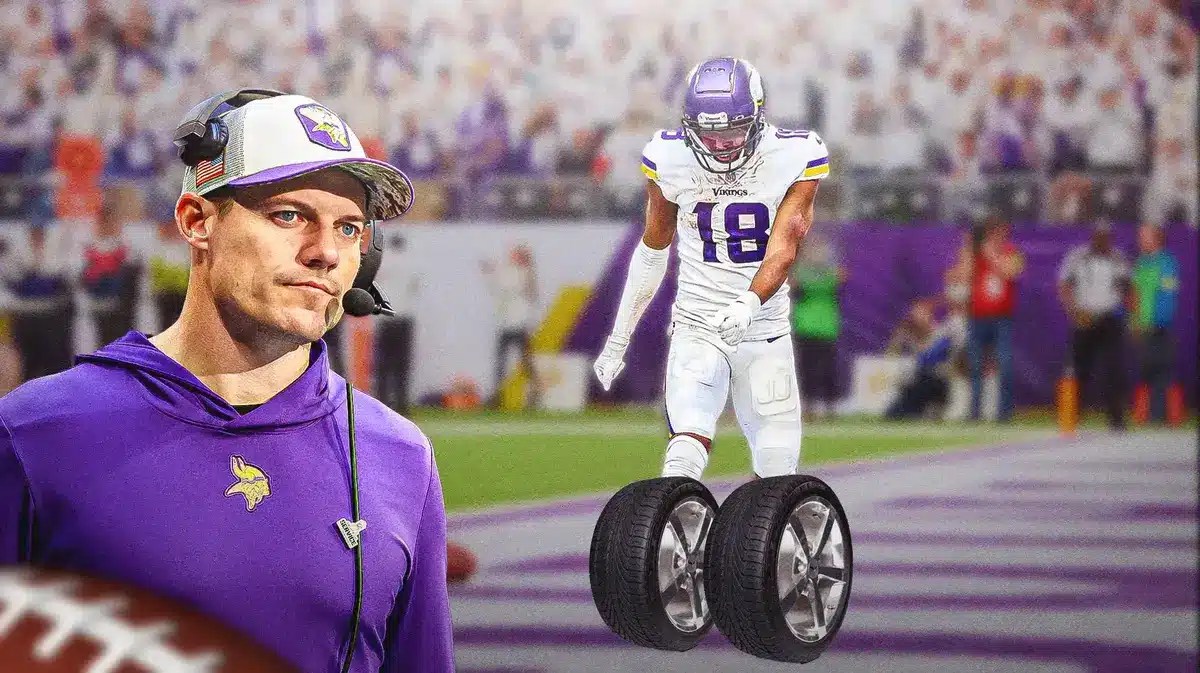 Vikings' Kevin O'Connell and Justin Jefferson