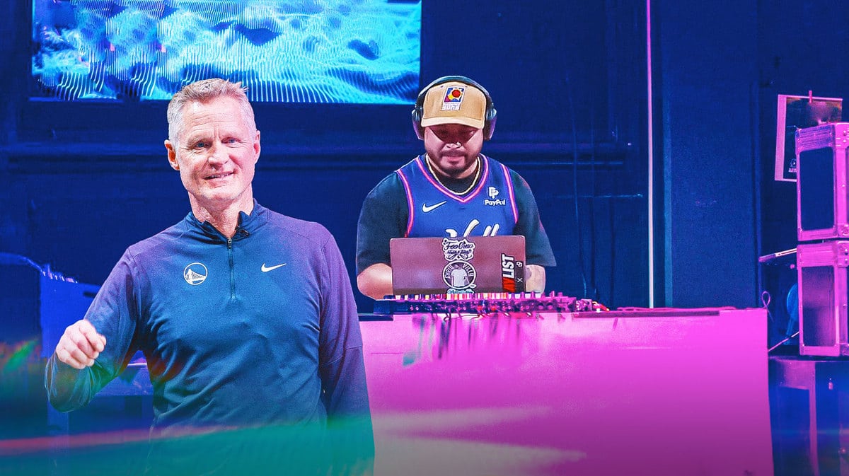 Steve Kerr in a Nightclub with Suns DJ in the background