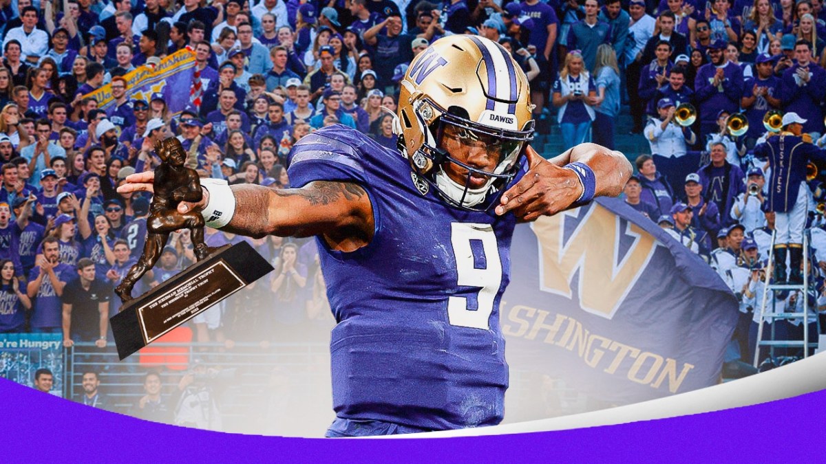 Michael Penix Jr. received Heisman Trophy love from his teammates after winning the Pac-12 title