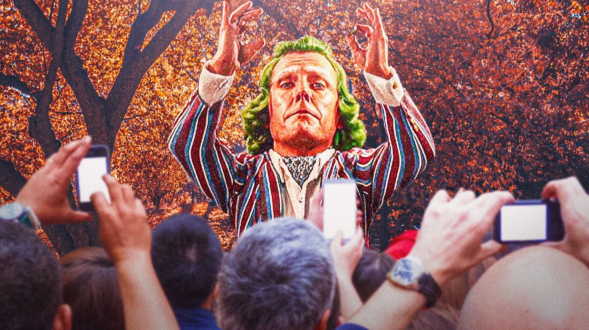 Hugh Grant as an Oompa Loompa.