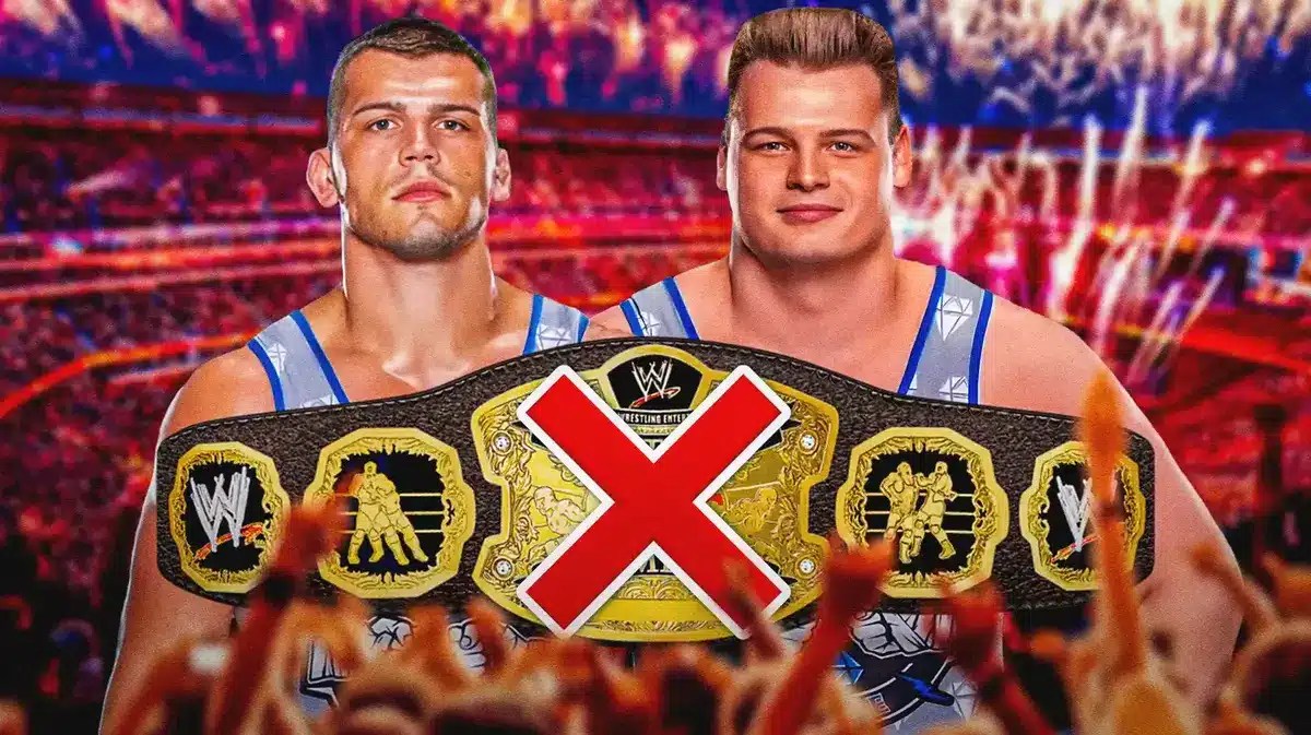 WWE Superstars the Creed Brothers who fight for the Tag Team Championship on Monday Night Raw