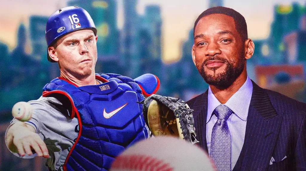 Will Smith the Dodgers catcher alongside Will Smith the actor