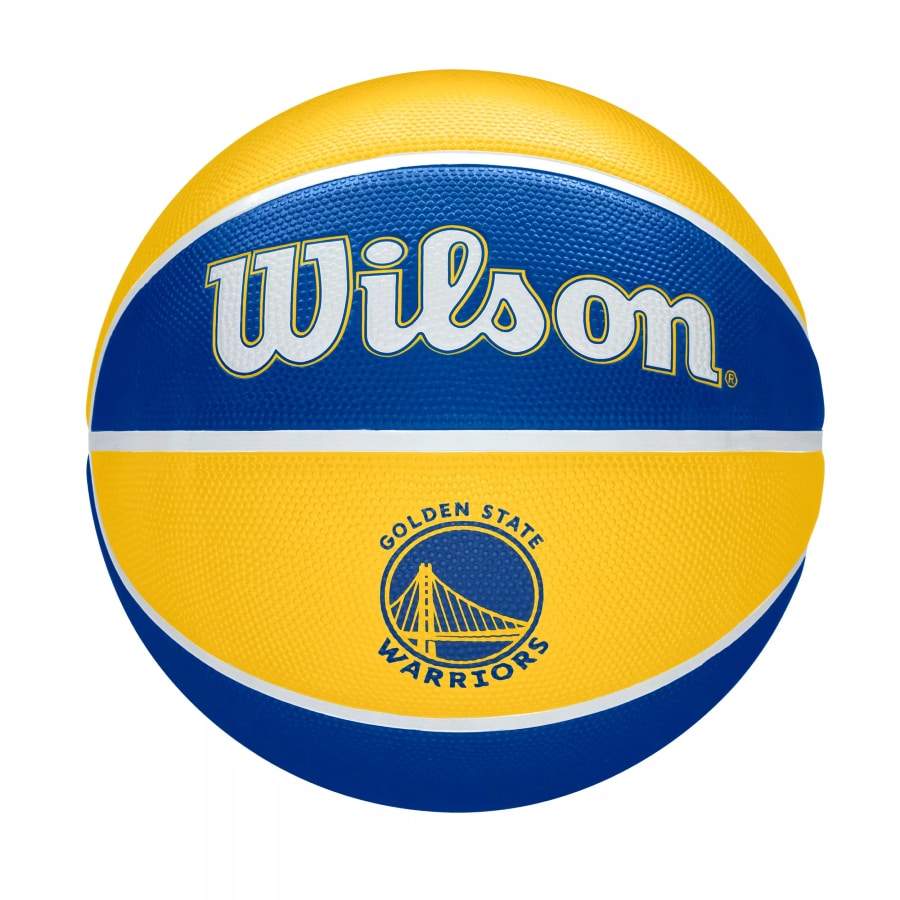 Wilson Golden State Warriors Tribute Basketball on a white background.