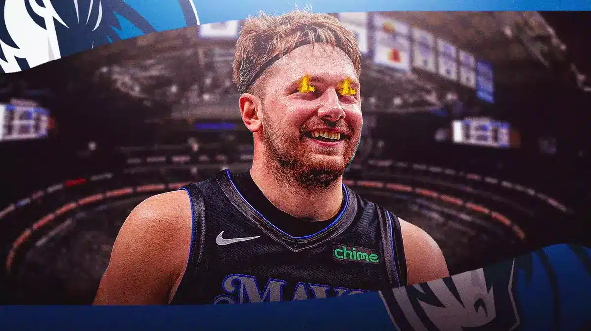 Mavs' Luka Doncic with fire in eyes