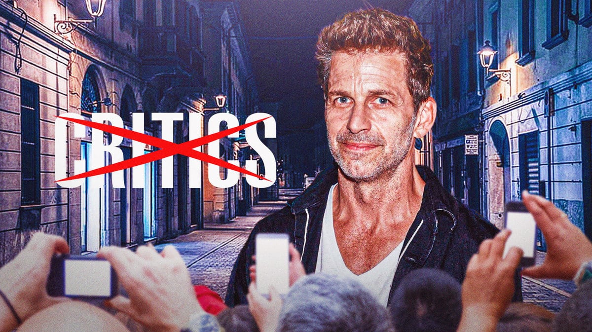 Zack Snyder with a critics sign crossed off.
