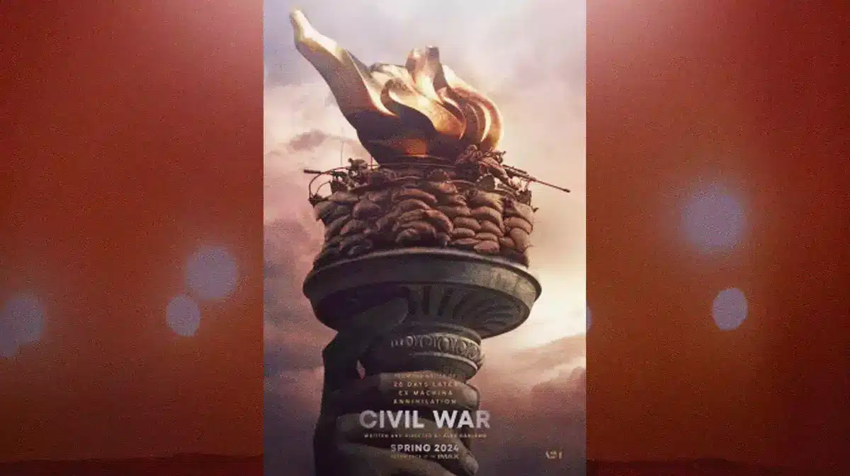 A24's Civil War movie poster.