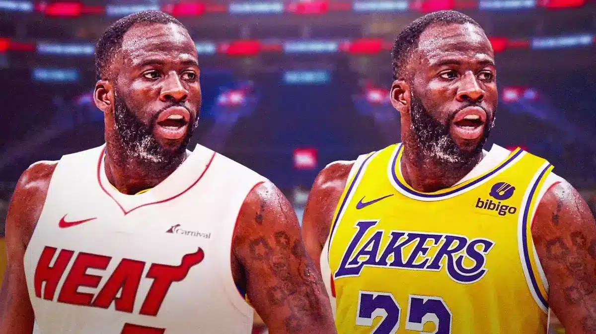 The Warriors' Draymond Green who could see a trade to the Heat or the Lakers.