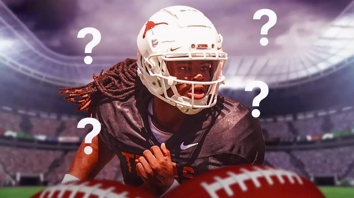 Maalik Murphy with question marks around him.