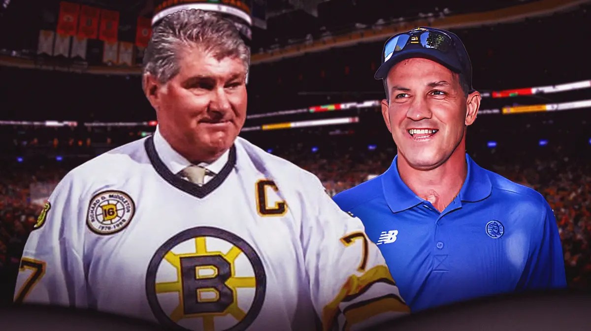 Ray Bourque and Normand Leveille celebrate return of Lunchpail AC team