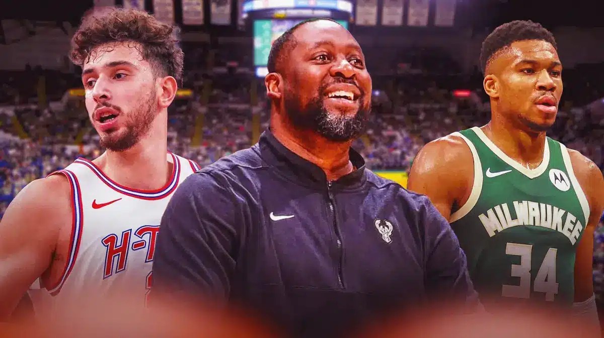 Bucks Adrian Griffin and Rockets Alperen Sengun after Giannis Antetokounmpo got Kareem Abdul Jabbar record