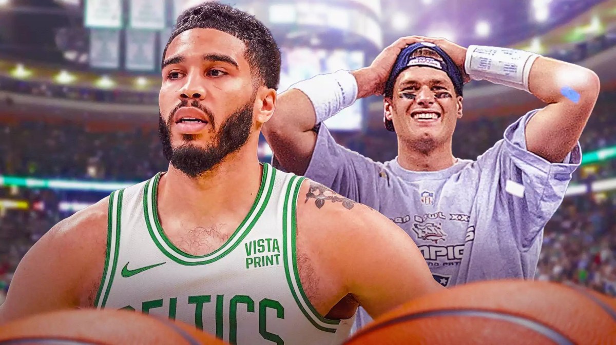 Celtics' Jayson Tatum, Patriots' Tom Brady