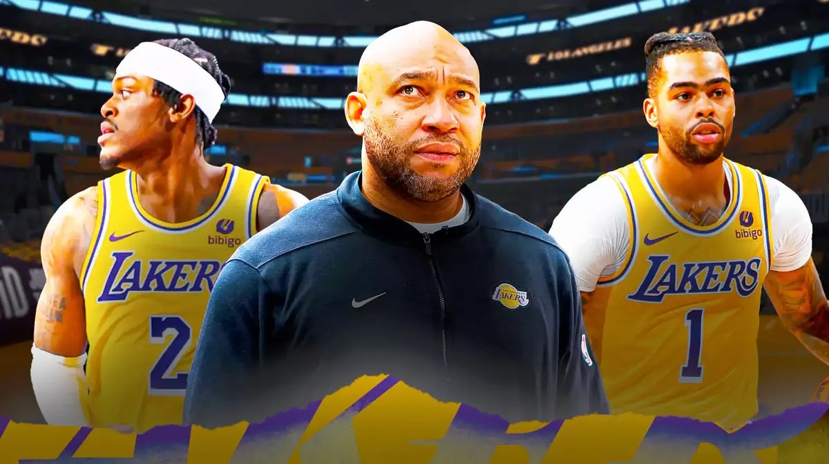 darvin ham jarred vanderbilt dangelo russell Lakers