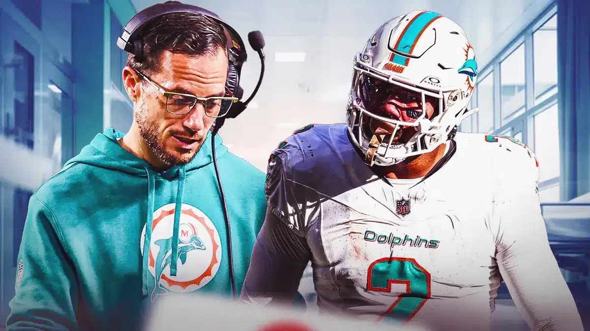 Dolphins Mike McDaniel and Bradley Chubb amid loss to Lamar Jackson Ravens