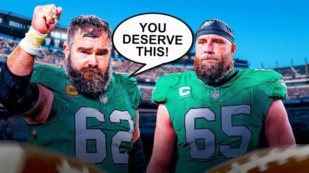 Eagles: Jason Kelce Gets Emotional Talking About Lane Johnson's Man Of ...