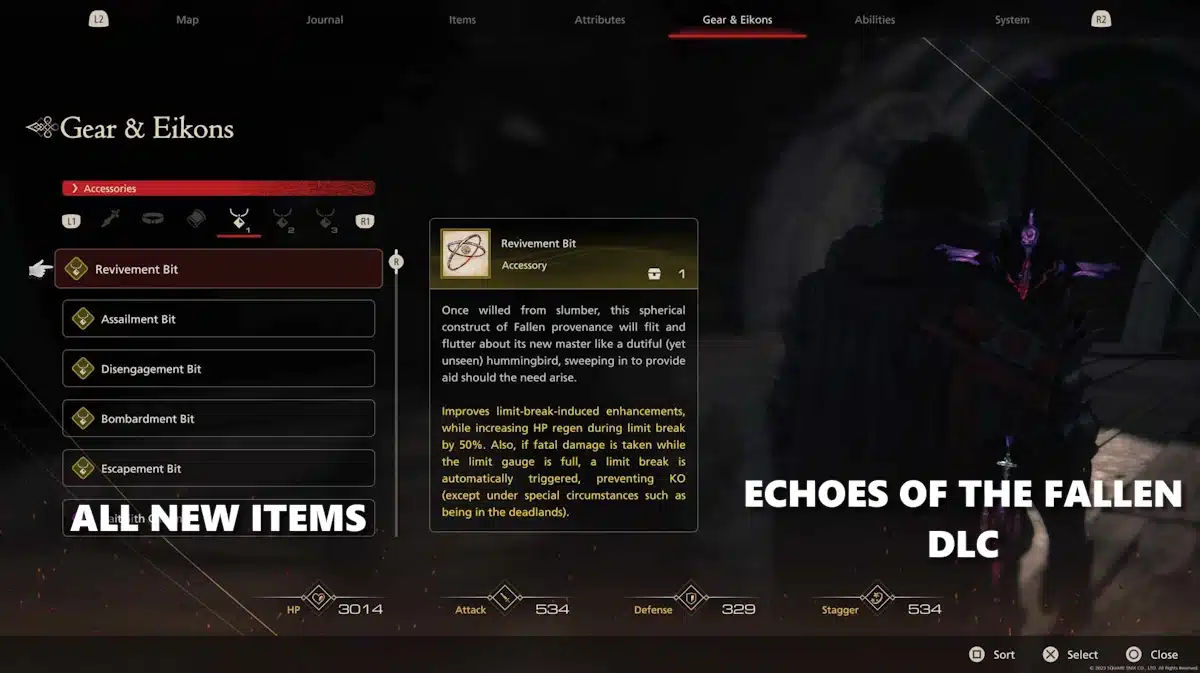 FF16: все предметы, представленные в DLC Echoes Of The Fallen