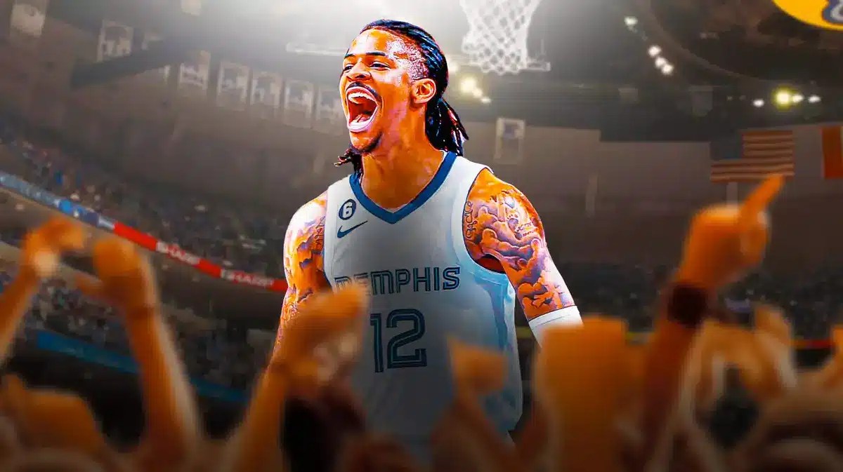 Grizzlies superstar Ja Morant, yelling