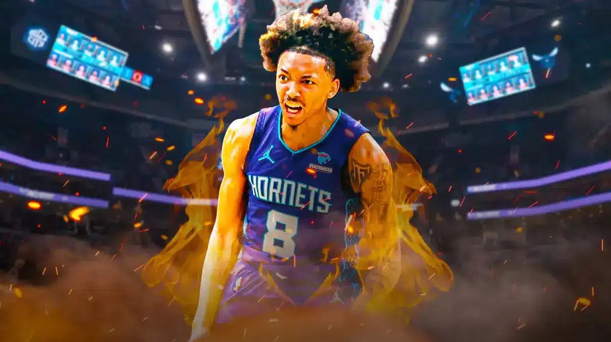 Nick Smith Jr. with fire aura