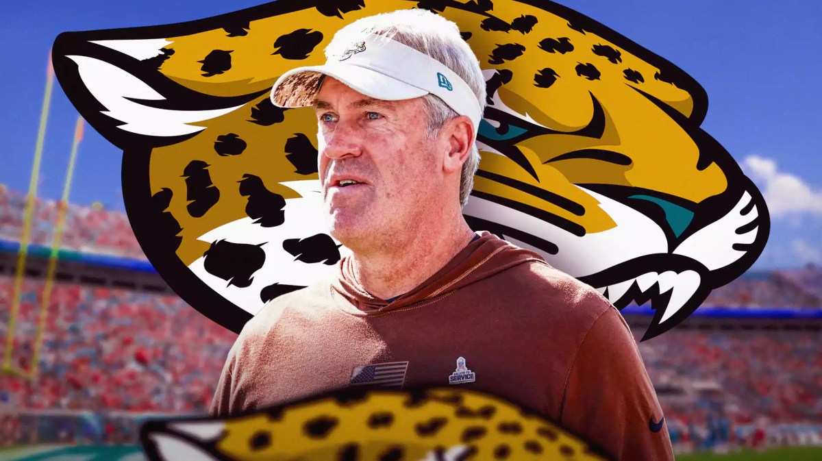 Jaguars, Doug Pederson, Jaguars losing streak, Jaguars turnovers, AFC South, Doug Pederson with Jaguars stadium in the background