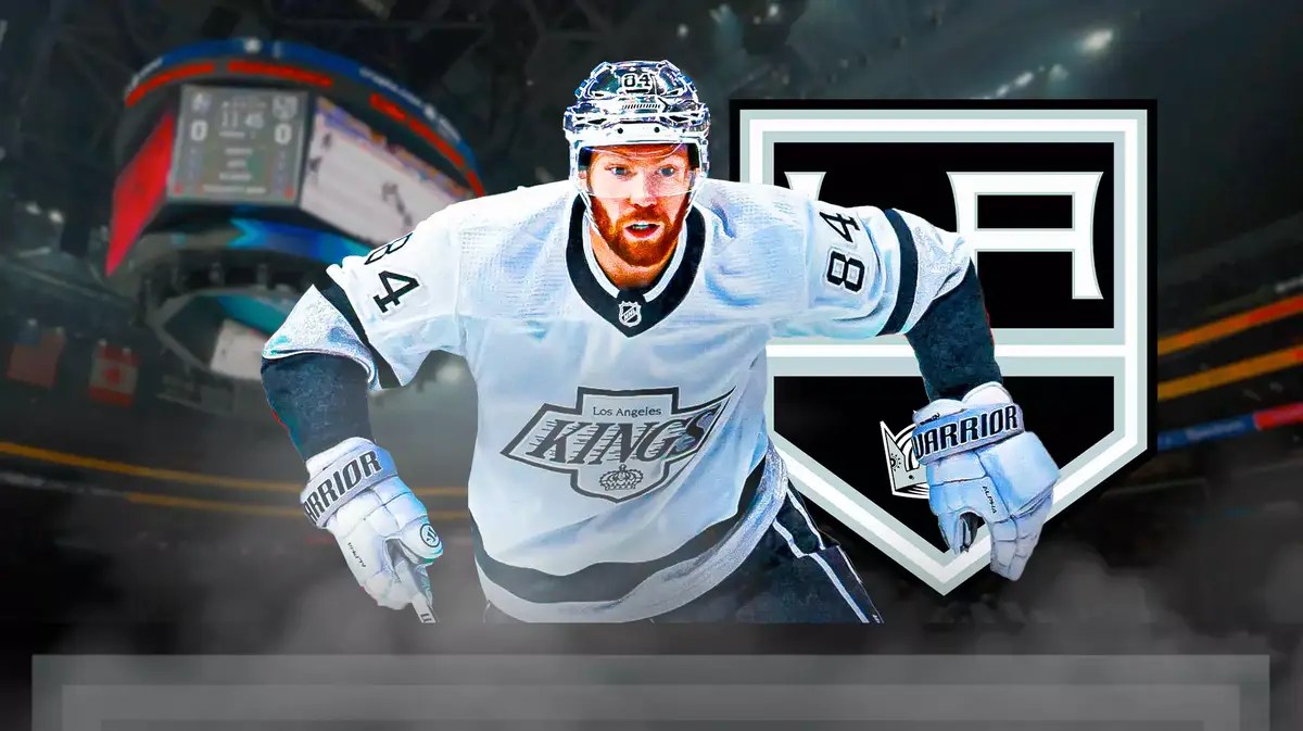 Los Angeles Kings defenseman Vladislav Gavrikov in Los Angeles after suffering a scary injury