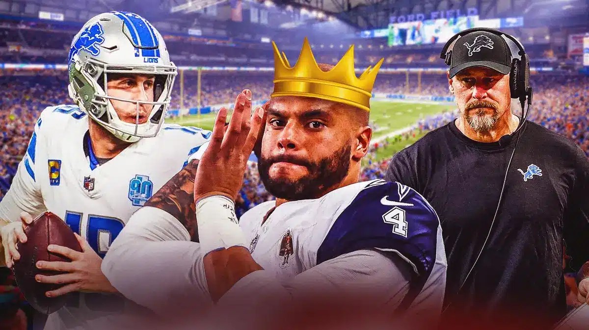 Lions Dan Campbell and Jared Goff amid loss to Dak Prescott Cowboys