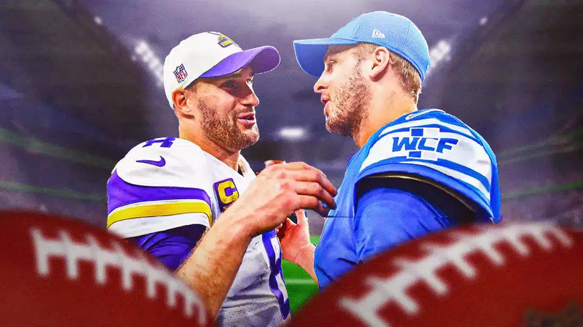 Lions Jared Goff Shares Epic Moment With Kirk Cousins After Beating Vikings To Win Nfc North 
