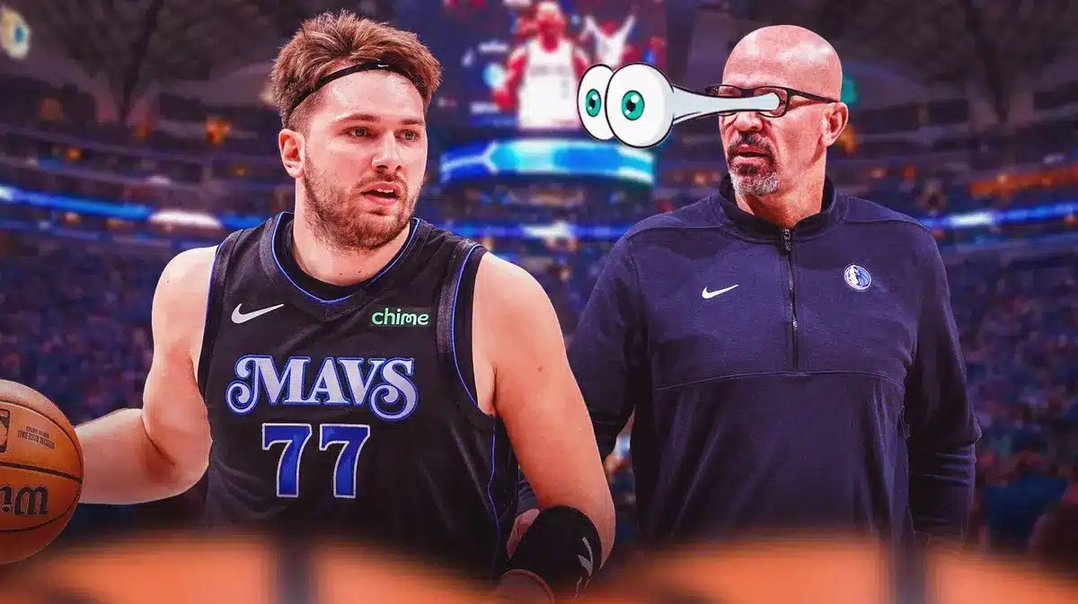 Dallas Mavericks point guard Luka Doncic and head coach Jason Kidd