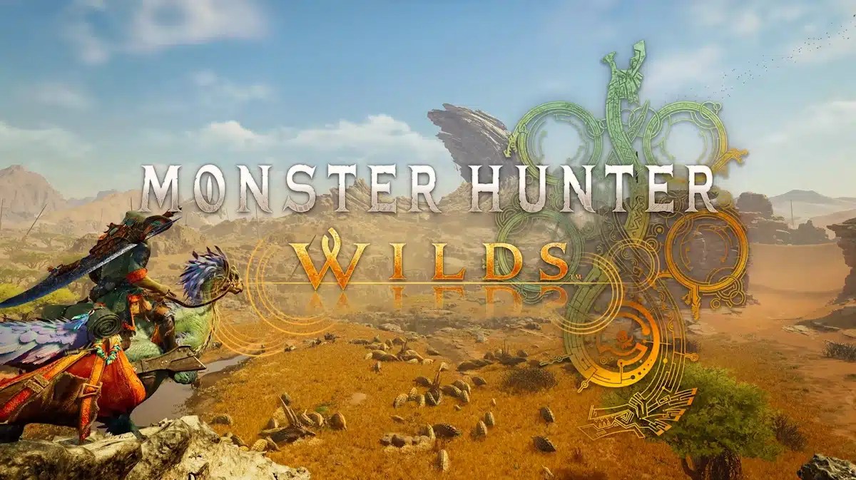 monster hunter wilds announced, monster hunter wilds, monster hunter wilds release date, monster hunter wilds release, monster hunter, a screenshot from the trailer for Monster Hunter Wilds featuring the hunter overlooking the land