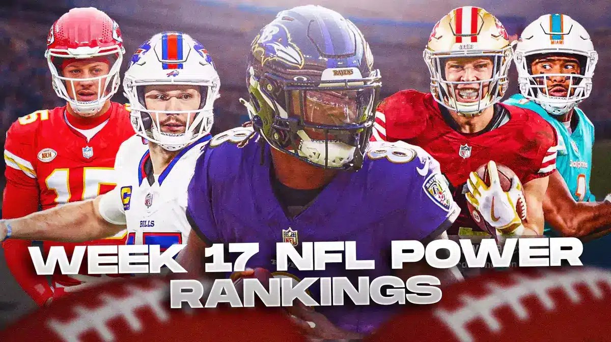 NFL Power Rankings, Week 17 Ravens, Dolphins win as 49ers drop