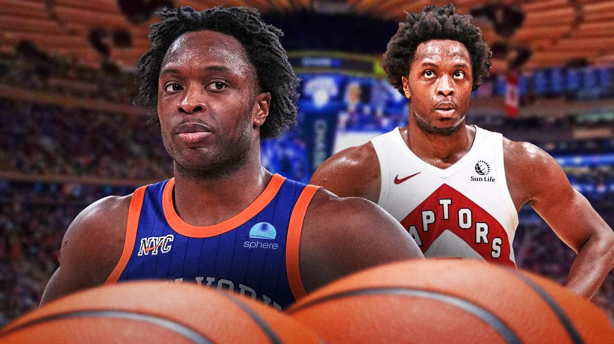 O.G. Anunoby playing for the Knicks and Raptors.