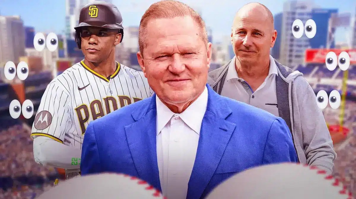 Scott Boras, Juan Soto. Brian Cashman. Eyeball emojis all over