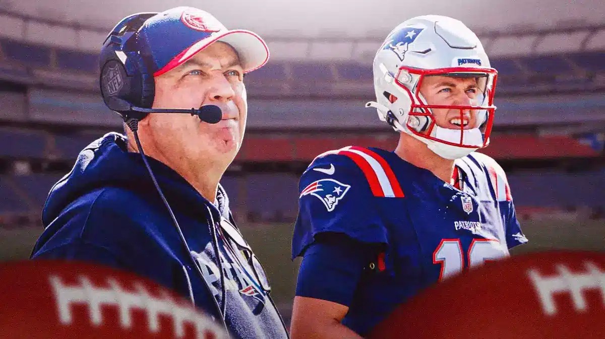 Bill O'Brien with Mac Jones