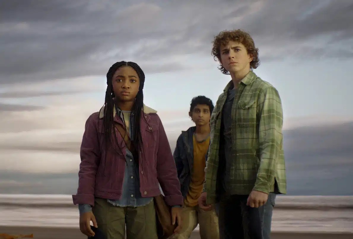 Annabeth, Grover, and Percy Jackson.