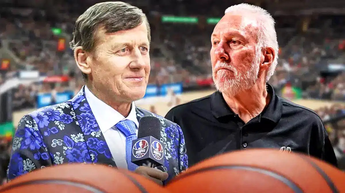 Gregg Popovich being interviewed by Craig Sager.