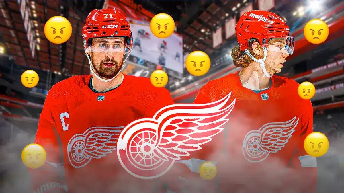 Red Wings stars Dylan Larkin and Moritz Seider after Jets loss.