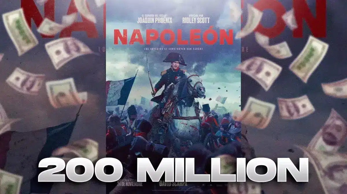 Poster for Napoleonwith 200 million shown.