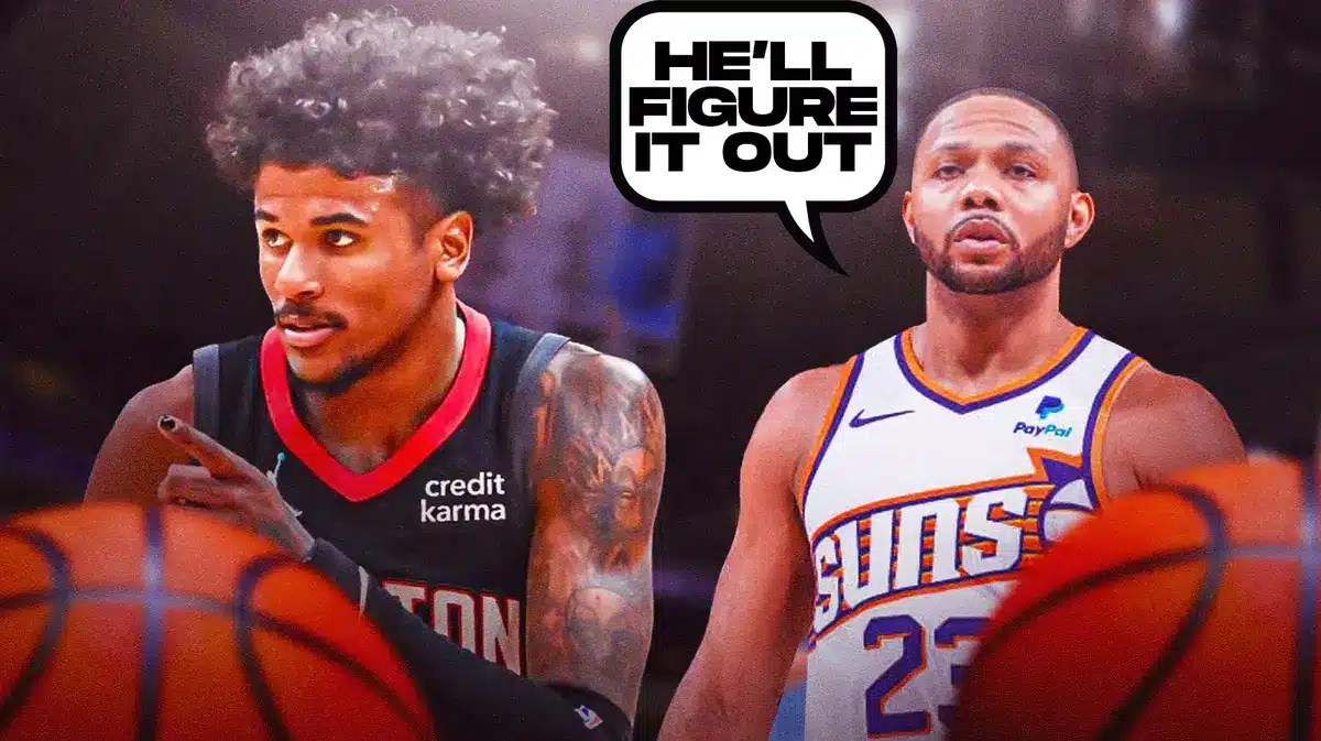 Eric Gordon saying “he’ll figure it out” next to Jalen Green