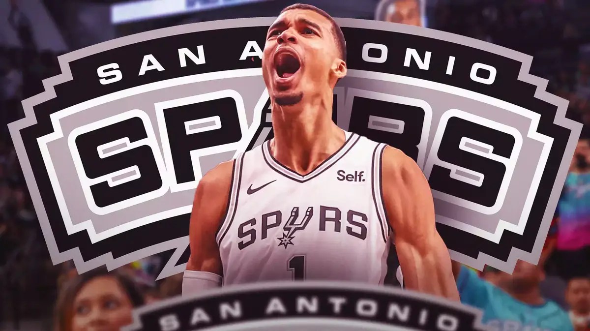 San Antonio Spurs rookie Victor Wembanyama is hyped up
