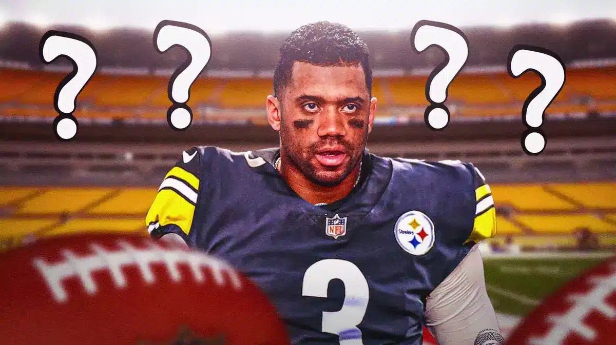 Russell Wilson in a Steelers jersey