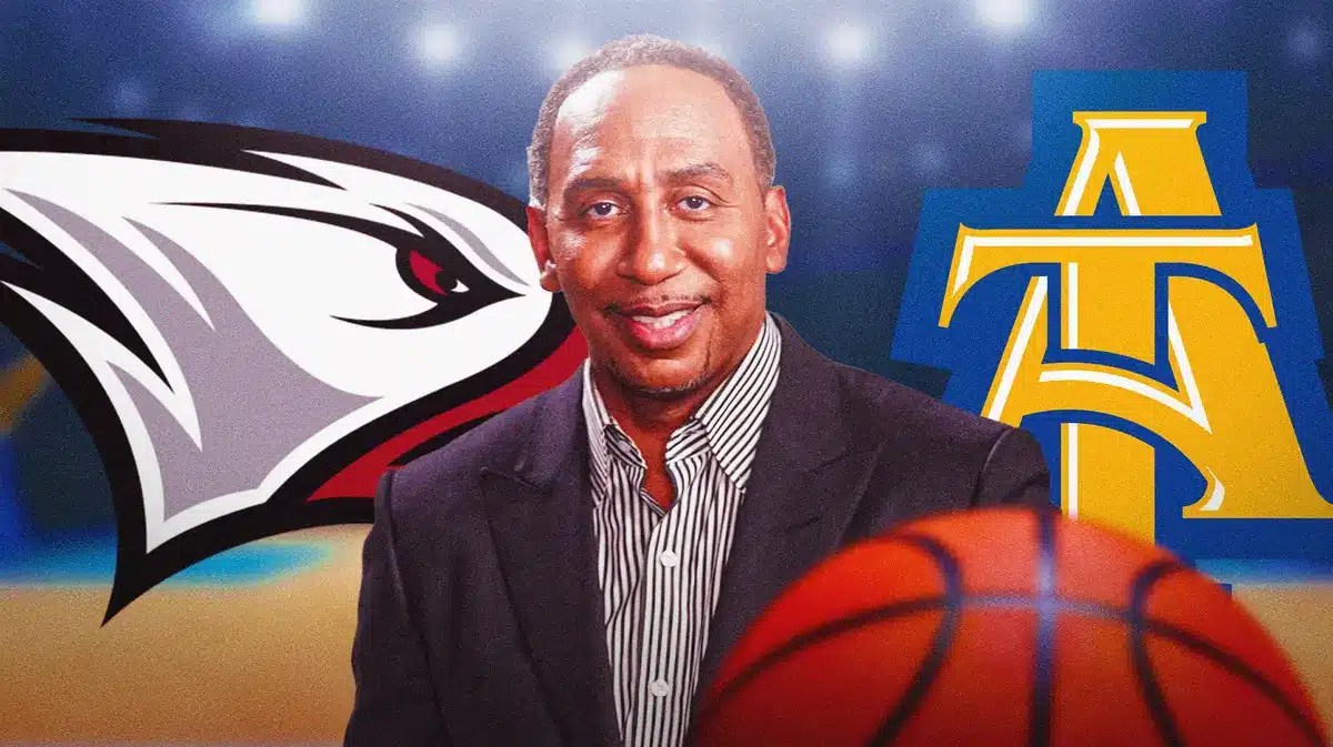 Stephen A. Smith made a special appearance at the North Carolina A&T-North Carolina Central game in support of former teammate Monté Ross.