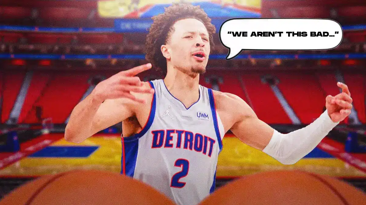Pistons' Cade Cunningham saying "We aren't this bad"