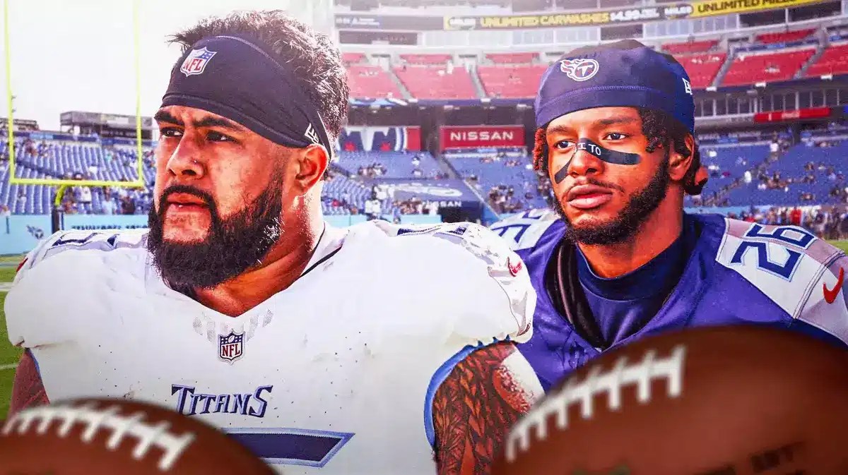 Titans defenders Kyle Peko and Kristian Fulton