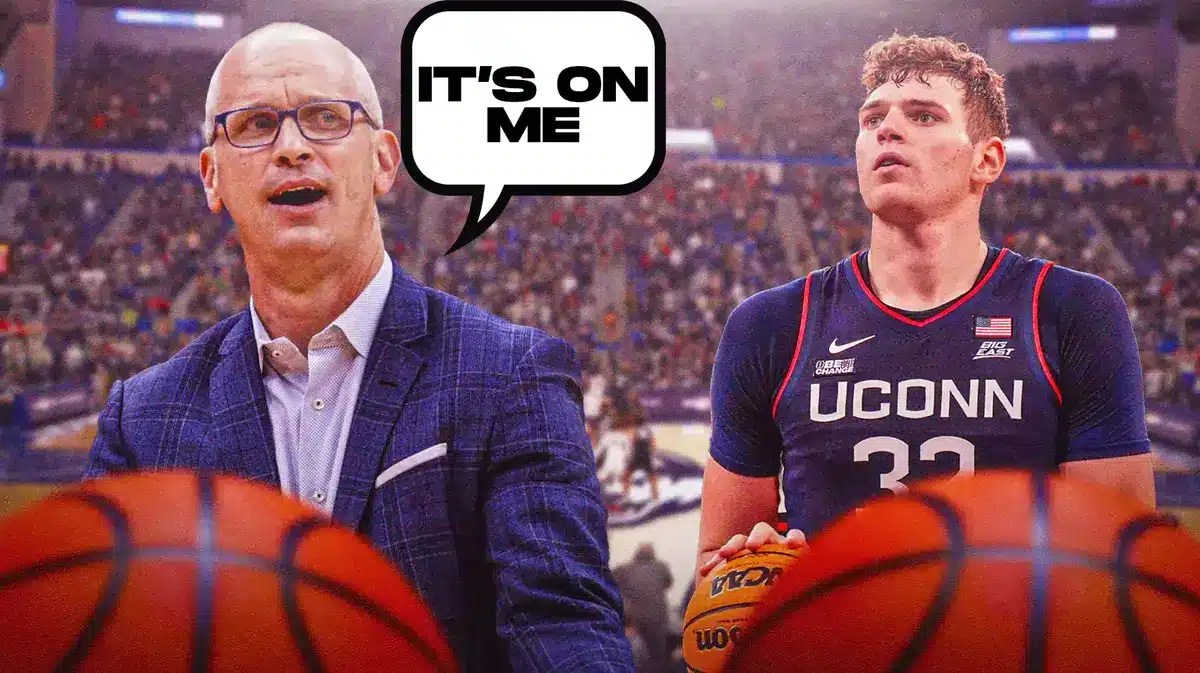 Dan Hurley saying “It’s on me”, Donovan Clingan