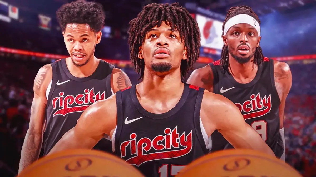 Blazers Anfernee Simons, Shaedon Sharpe, Jerami Grant