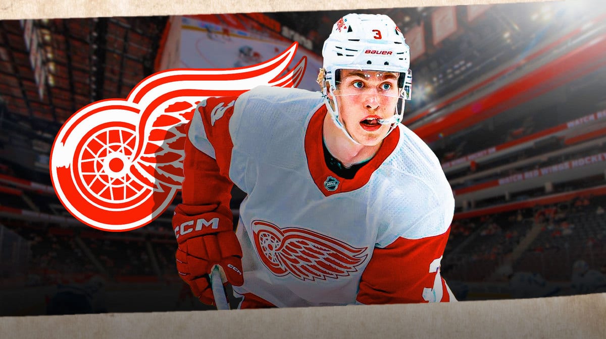 Detroit Red Wings defenseman Simon Edvinsson waiting for his next opportunity to play a role in the NHL